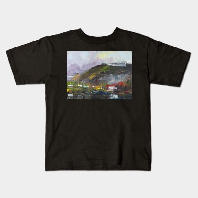 Abstract Landscape Lake District 224 Kids T-Shirt by artsale